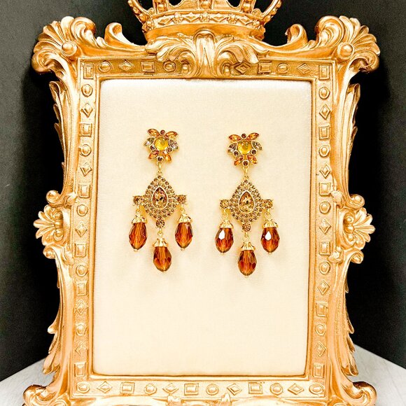 Handmade Jewelry - Teardrop Amber Earrings, Amber Drop Earrings, Baltic Gemstone Earrings